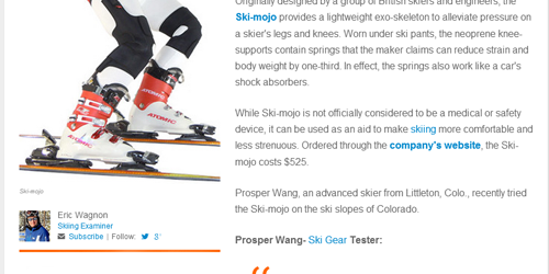 Ski Mojo review Examiner.com website
