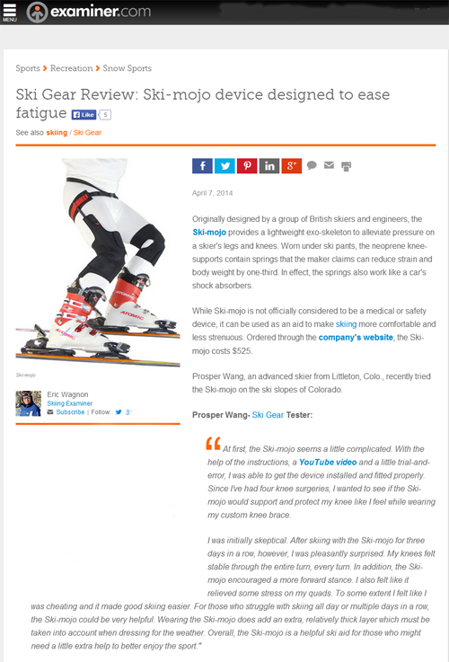 Ski Mojo review Examiner.com website